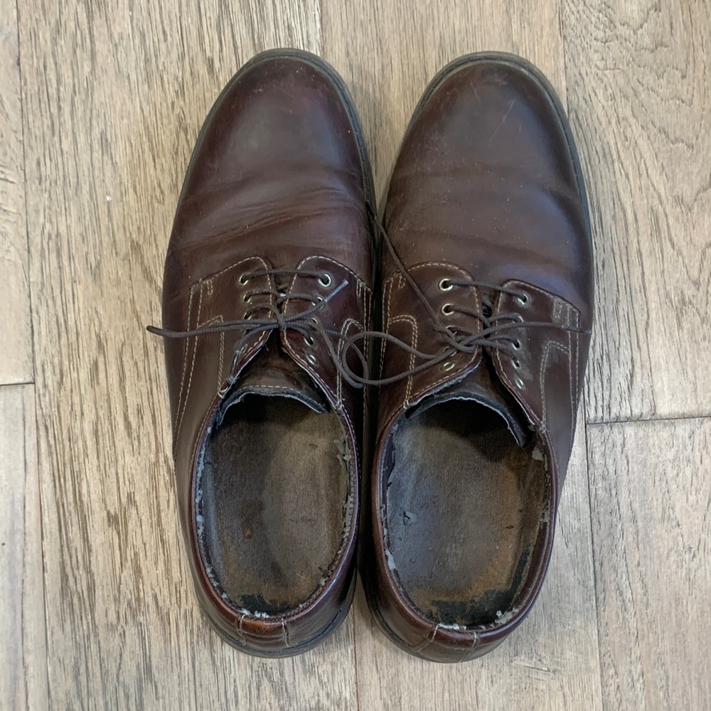 G.H. Bass & Co. Brown Leather Derby Shoes Size 9 - Picture 8 of 8